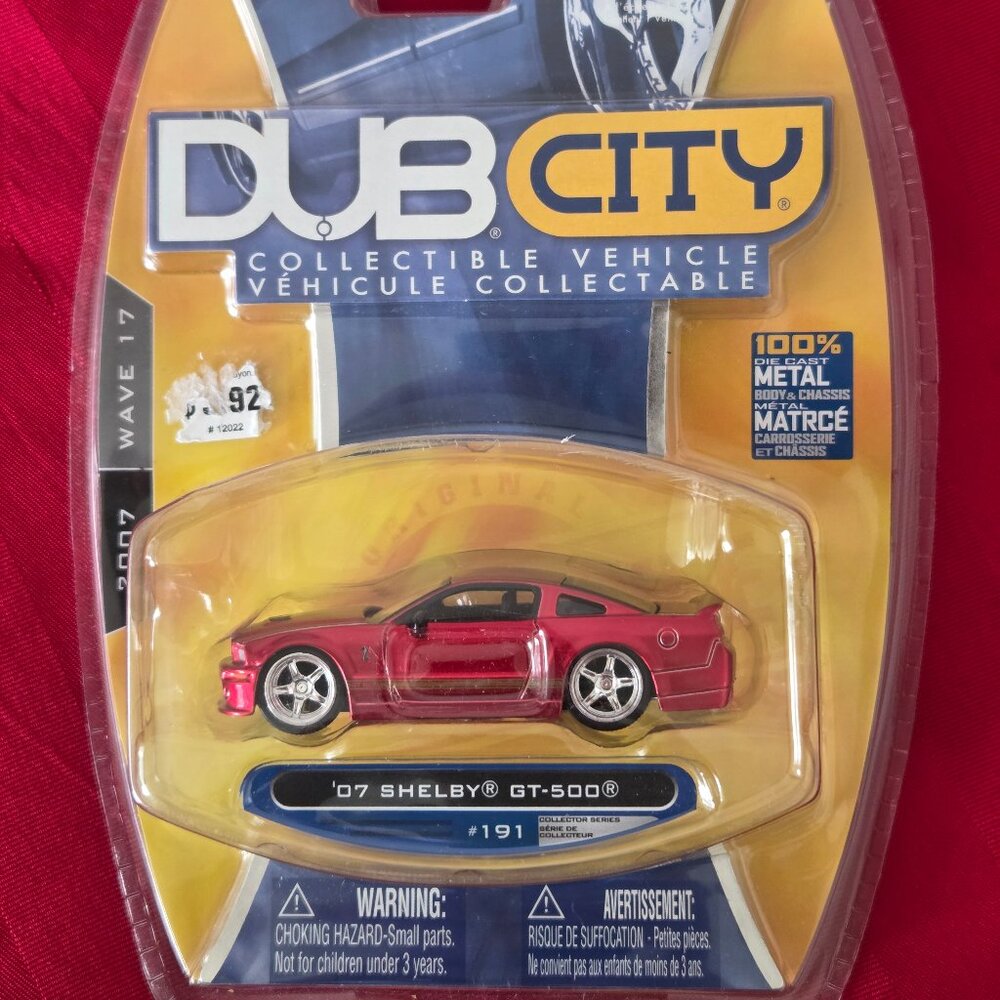 2007 JADA DUB CITY, '07 SHELBY GT-500, MINT IN THE PACKAGE!!!